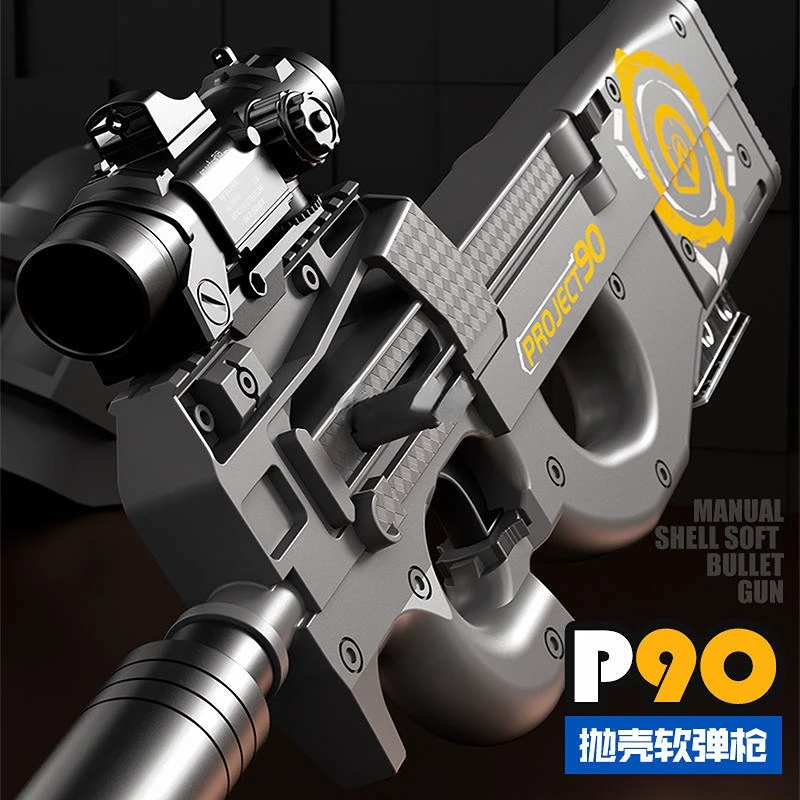P90 Throw Shell Armas Airsoft Manual Air Rifle Soft Bullets Pneumatic Gun Outdoor Games CS Weapons For Adults Boys
P90 Throw Shell Armas Airsoft Manual Air Rifle Soft Bullets Pneumatic Gun Outdoor Games CS Weapons For Adults Boys