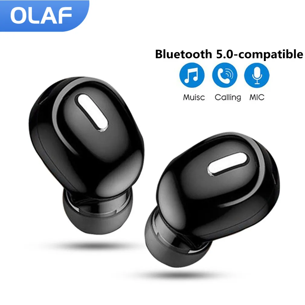 Olaf Wireless Bluetooth Headphones With Mic Single in-Ear Bluetooth-compatible Earphone Handsfree Stereo Earbuds Sport Headset
Olaf Wireless Bluetooth Headphones With Mic Single in-Ear Bluetooth-compatible Earphone Handsfree Stereo Earbuds Sport Headset