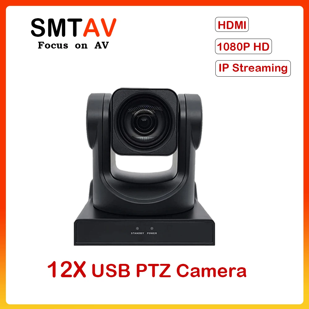 IP-камера PTZ с HDMI,USB C и выходами потоковой передачи IP, 12-кратный оптический зум, потоковая камера для обучения, бизнеса. 
IP-камера PTZ с HDMI,USB C и выходами потоковой передачи IP, 12-кратный оптический зум, потоковая камера для обучения, бизнеса.