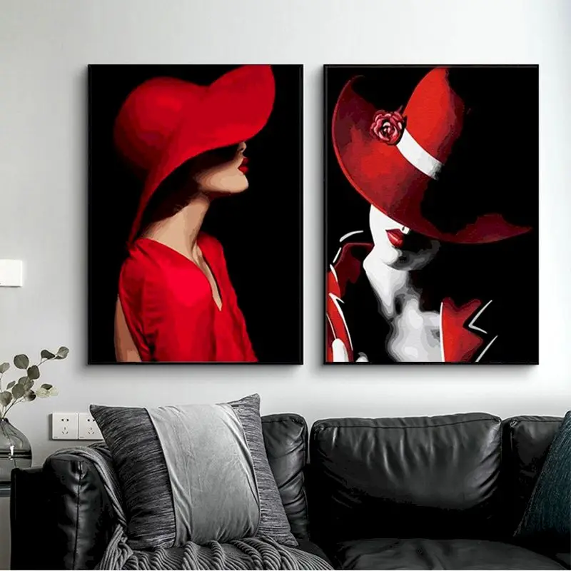 GATYZTORY Picture By Number Red girl Kits For Adults Handpainted DIY Paint By Number Portrait On Canvas Home Decoration Gift 
GATYZTORY Picture By Number Red girl Kits For Adults Handpainted DIY Paint By Number Portrait On Canvas Home Decoration Gift