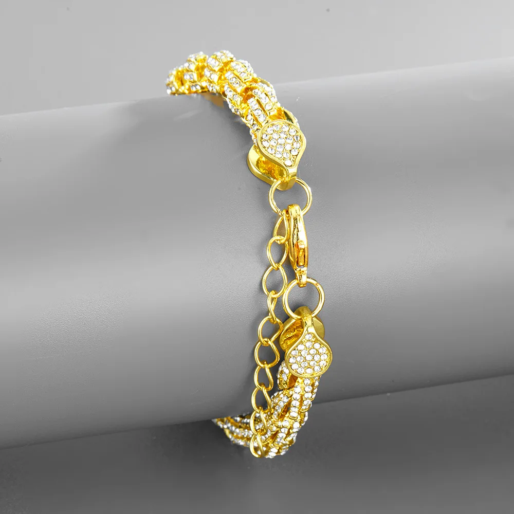 Hip Hop 9.5MM Bling AAA CZ Cubic Zirconia Rope Twist Chain Iced Out Luxury Chain Necklace Bracelet For Men Women Rapper Jewelry
Hip Hop 9.5MM Bling AAA CZ Cubic Zirconia Rope Twist Chain Iced Out Luxury Chain Necklace Bracelet For Men Women Rapper Jewelry
