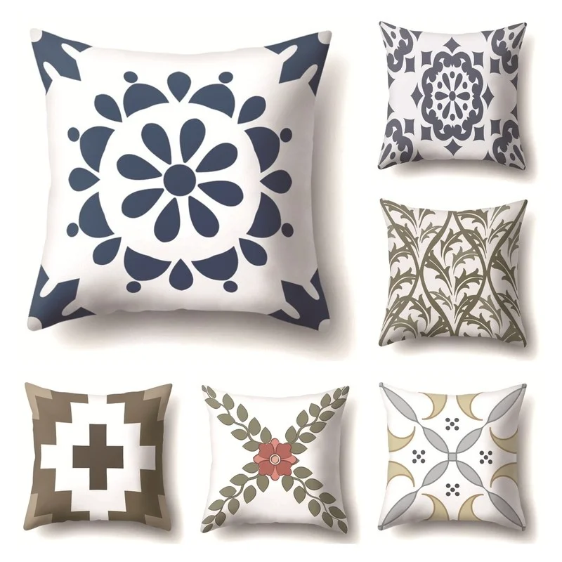 45*45cm Mandala Geometric Pillow Covers Decorative Cushion Cover Throw Pillow Case for Home Sofa Decoration Square Pillowcases
45*45cm Mandala Geometric Pillow Covers Decorative Cushion Cover Throw Pillow Case for Home Sofa Decoration Square Pillowcases
