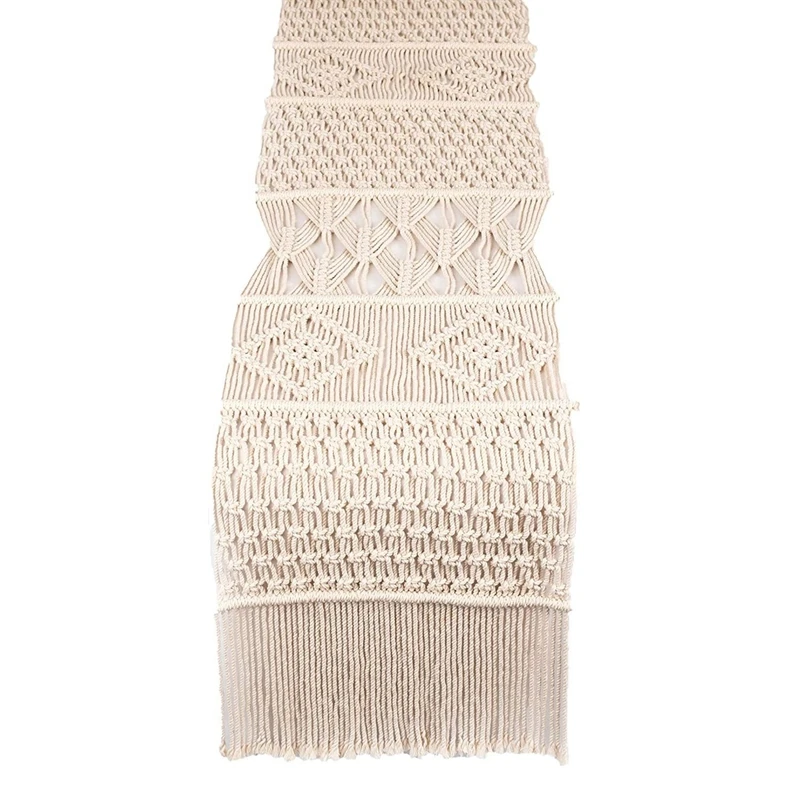 Macrame Table Runner, Boho Wedding Table Decor, Handwoven Vintage Farmhouse Bohemian Dining Room Style Decorations
Macrame Table Runner, Boho Wedding Table Decor, Handwoven Vintage Farmhouse Bohemian Dining Room Style Decorations