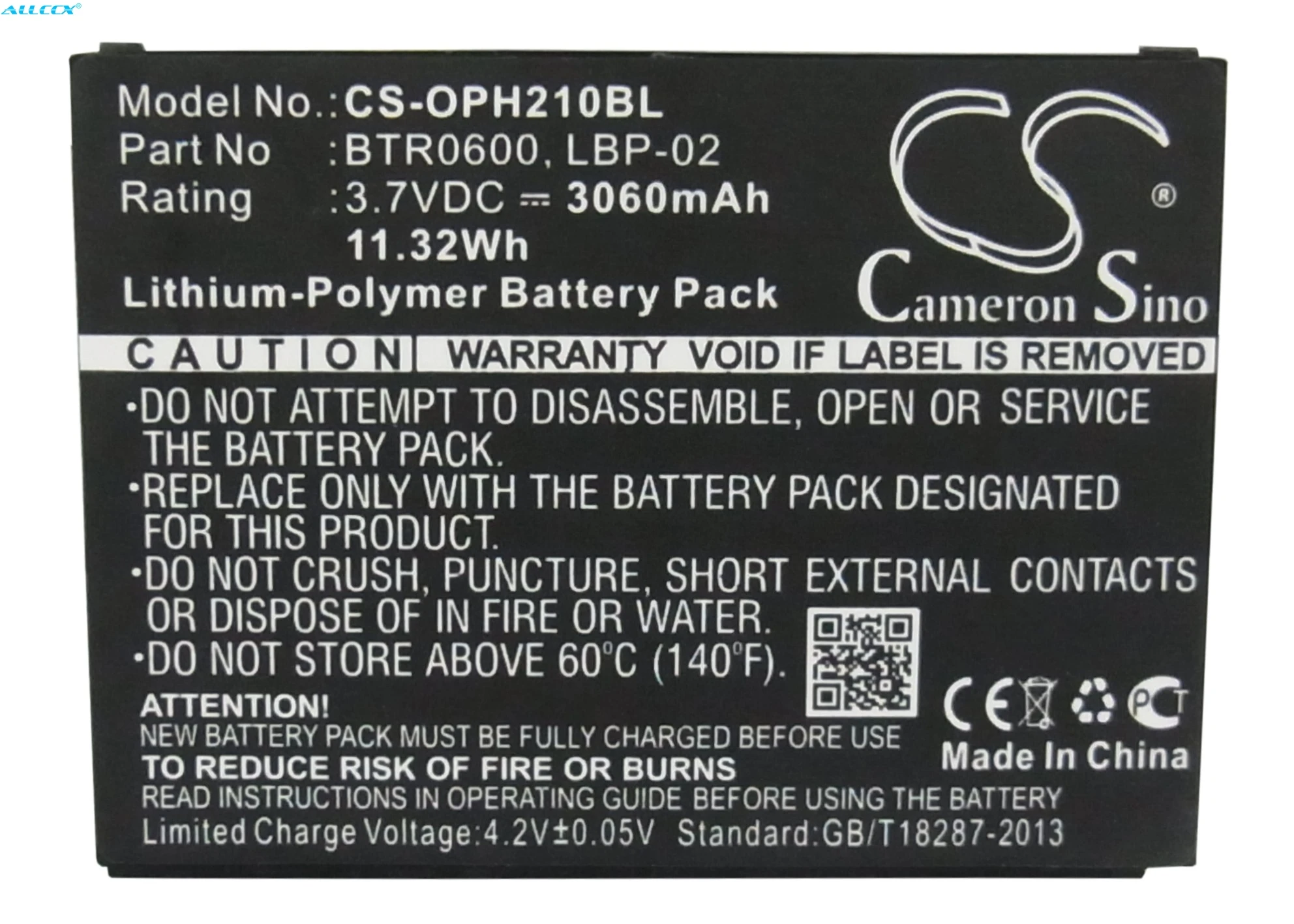 Cameron Sino 3060mAh Battery for Opticon H21, H21 1D, H21 2D, H22, H22 1D alpha, H22 1D qwerty, H22 2D, H-25, H-25 1D, H-25 2D
Cameron Sino 3060mAh Battery for Opticon H21, H21 1D, H21 2D, H22, H22 1D alpha, H22 1D qwerty, H22 2D, H-25, H-25 1D, H-25 2D