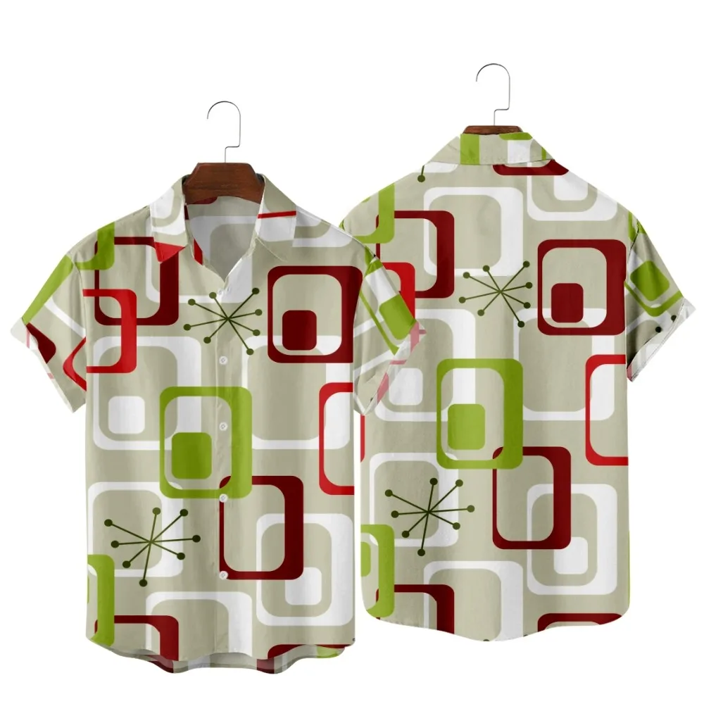 2022 Fashion Casual Hawaiian Sand Beach Vintage Shirt, Stars Geometric Pattern Vintage Print, Men's Summer Style Shirt
2022 Fashion Casual Hawaiian Sand Beach Vintage Shirt, Stars Geometric Pattern Vintage Print, Men's Summer Style Shirt