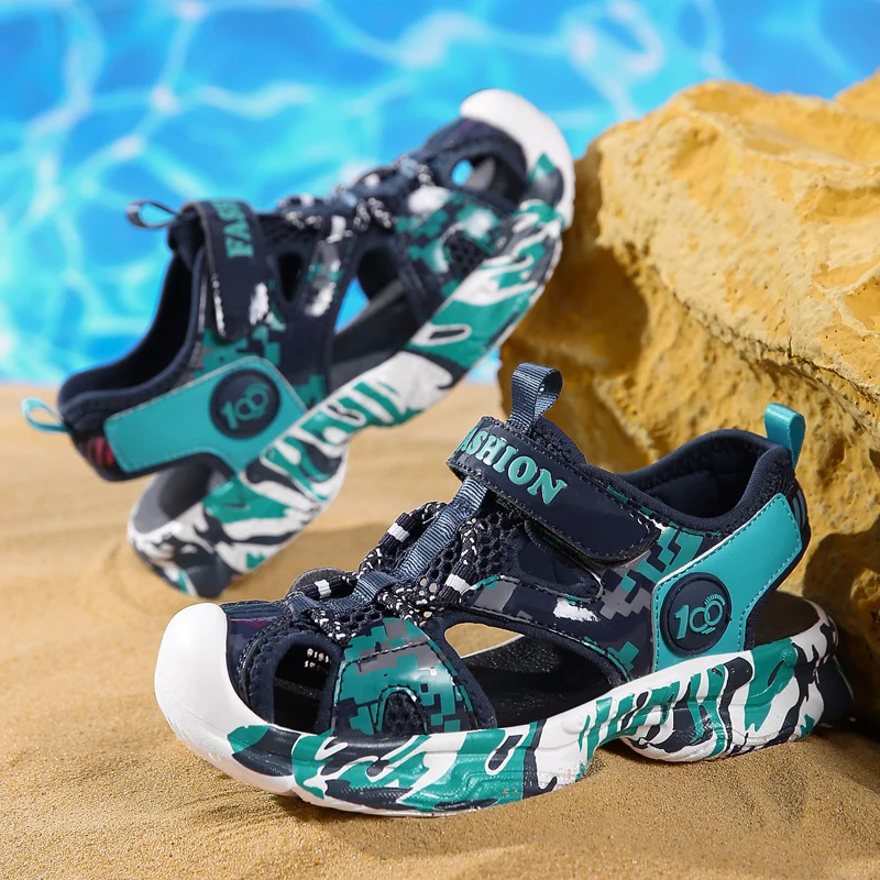 Kids Boys Sandals High Quality Camouflage Cut-Outs Child for Big Girls Sandalias Children's Canvas Flats Shoes Yellow Blue
Kids Boys Sandals High Quality Camouflage Cut-Outs Child for Big Girls Sandalias Children's Canvas Flats Shoes Yellow Blue