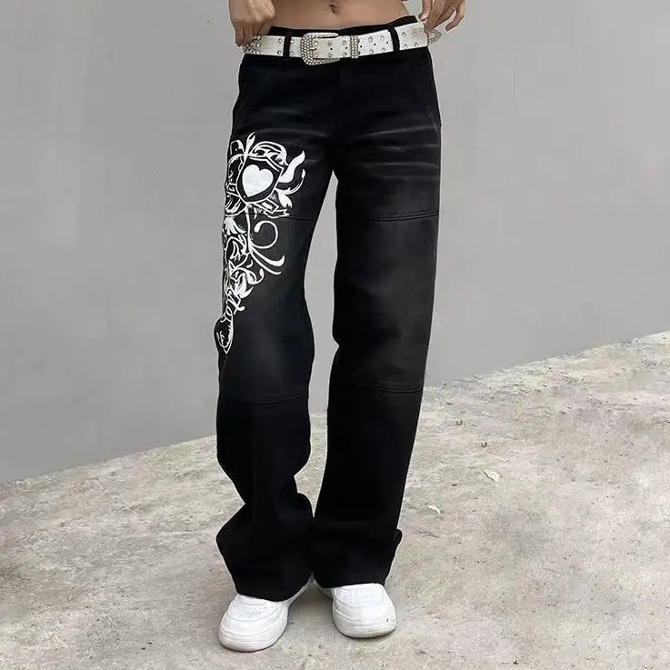 High Street Hip Hop Wide Leg Jeans Woman Retro Patchwork High Waist Casual Versatile Fashion Jeans Cotton Y2K Blue Black Brown
High Street Hip Hop Wide Leg Jeans Woman Retro Patchwork High Waist Casual Versatile Fashion Jeans Cotton Y2K Blue Black Brown