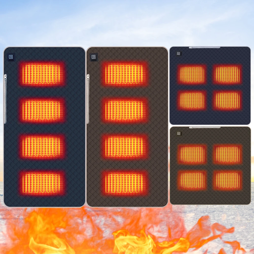 4 Heated Areas Camping Chair Heated Cushion Portable Heating Mat Cushion 3 Adjustable Temperature Type C/USB Charging for Winter
4 Heated Areas Camping Chair Heated Cushion Portable Heating Mat Cushion 3 Adjustable Temperature Type C/USB Charging for Winter