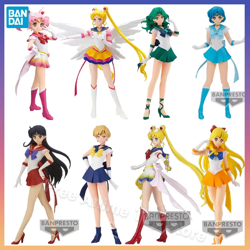 Bandai Original SAILOR MOON Figure Tsukino Usagi Sailor Saturn Meiou Setsuna Aino Minako Anime Action Figures Statuary Toy Model
Bandai Original SAILOR MOON Figure Tsukino Usagi Sailor Saturn Meiou Setsuna Aino Minako Anime Action Figures Statuary Toy Model