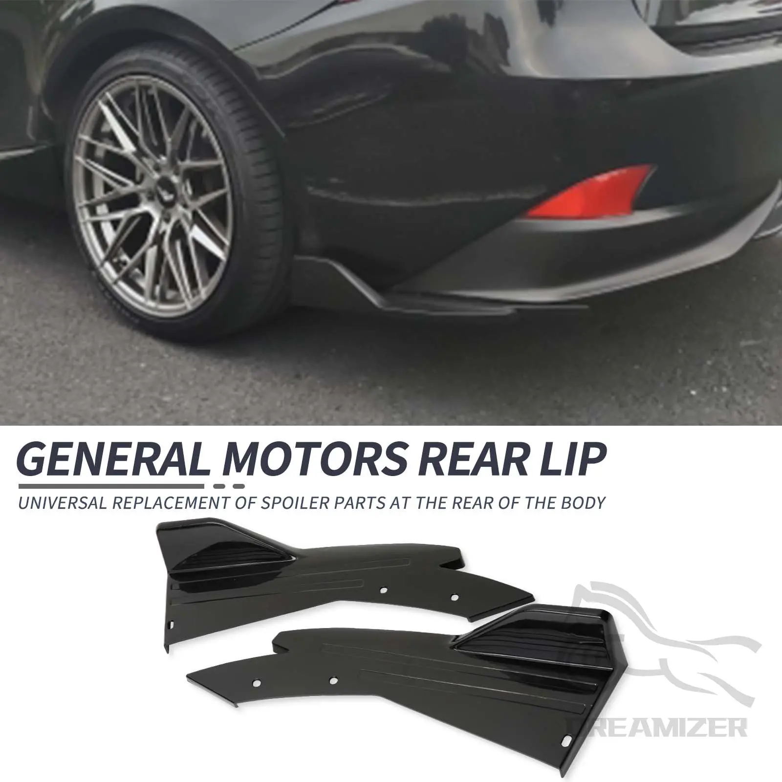 1 Pair Universal Rear Bumper Spoiler Canard Fin Diffuser Winglet - Side Skirt Lip Wing Trim Wrap Angle Splitter Guard Protective
1 Pair Universal Rear Bumper Spoiler Canard Fin Diffuser Winglet - Side Skirt Lip Wing Trim Wrap Angle Splitter Guard Protective