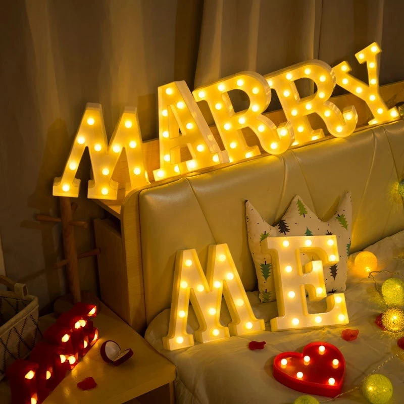 16/21CM DIY Luminous Lights LED Letter Night Light Creative Letters Alphabet Number Battery Lamp Romantic Party Decoration
16/21CM DIY Luminous Lights LED Letter Night Light Creative Letters Alphabet Number Battery Lamp Romantic Party Decoration