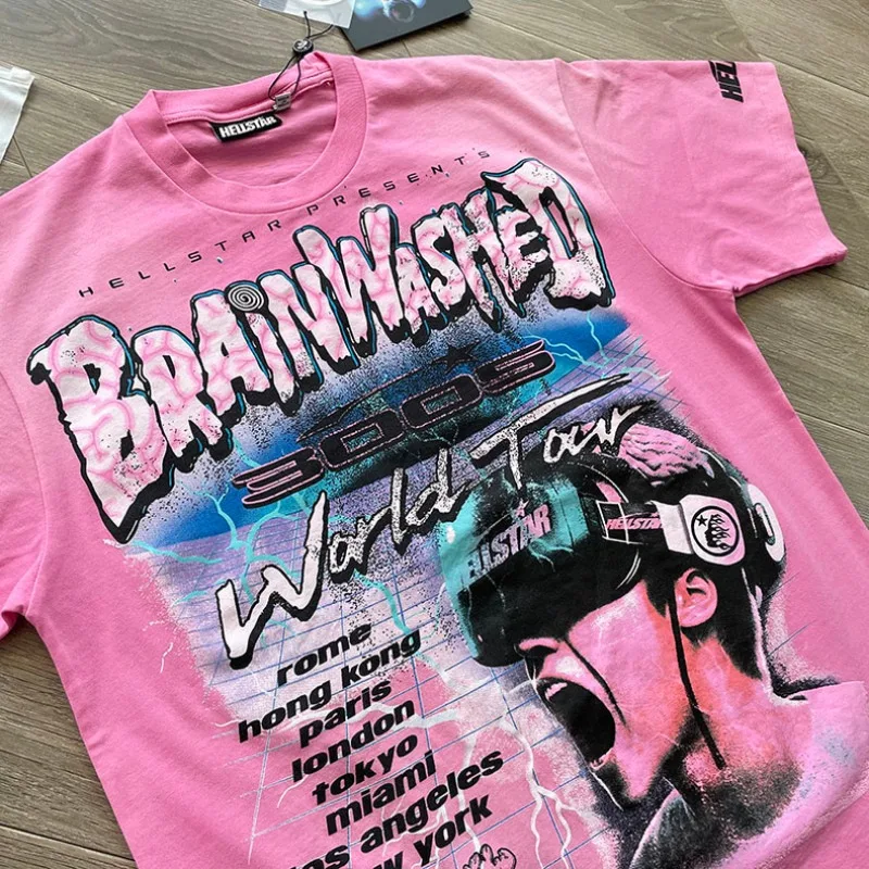 Hellstar Brainwashed World Tour Tee for Men Women 1:1 Best Quality Washed Pure Cotton Oversized T Shirts
Hellstar Brainwashed World Tour Tee for Men Women 1:1 Best Quality Washed Pure Cotton Oversized T Shirts