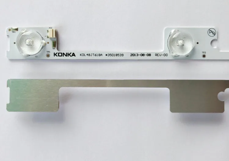 New Konka KDL48JT618A светильник strip 35018539 светильник s. 6 ламп. Алюминиевая подложка длиной 44 см, разъем для быстрого отвода тепла
New Konka KDL48JT618A светильник strip 35018539 светильник s. 6 ламп. Алюминиевая подложка длиной 44 см, разъем для быстрого отвода тепла