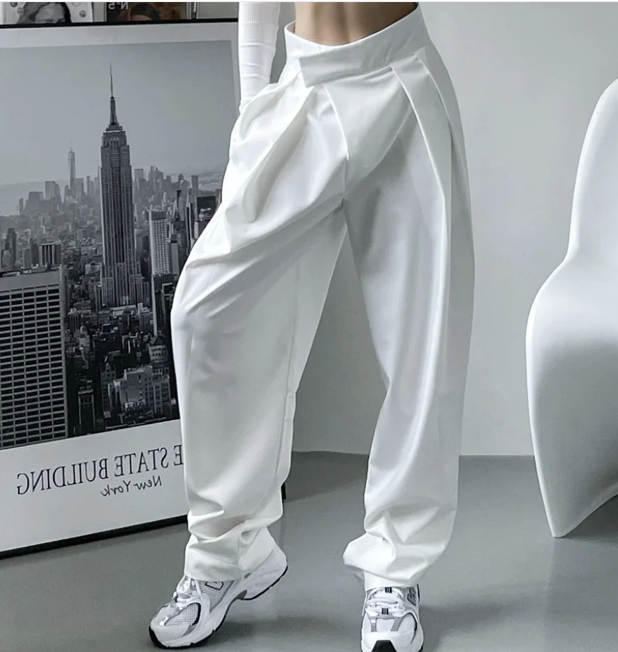 SuperAen 2022 High Street Wide Leg Pants Women High Waist Trousers Casual Street Pockets Pant
SuperAen 2022 High Street Wide Leg Pants Women High Waist Trousers Casual Street Pockets Pant