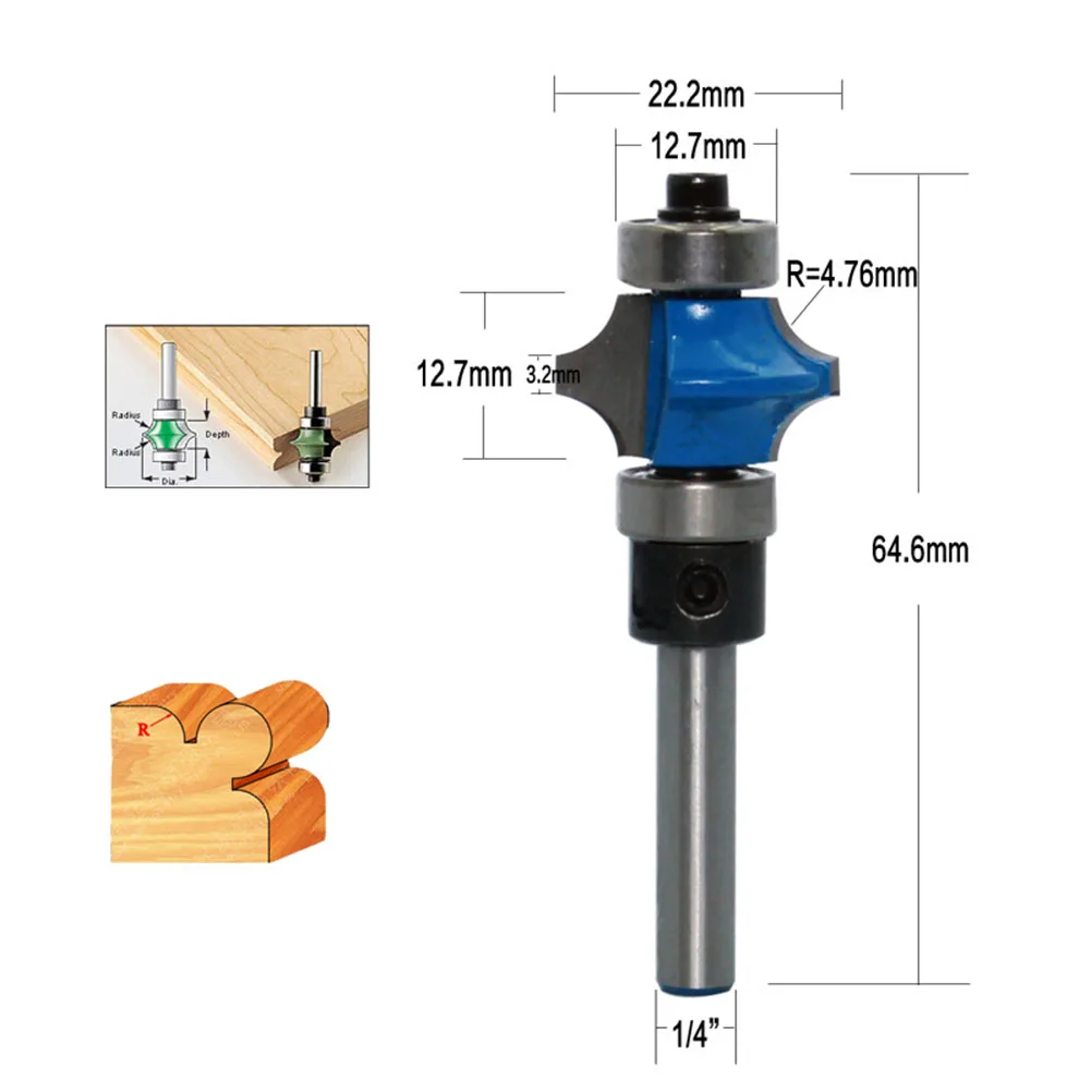 Milling Cutter Router Bit Power Tools Trimming Machine 1/4 Shank 22.2mm 25.4mm Edger Engraving Machine For Wood
Milling Cutter Router Bit Power Tools Trimming Machine 1/4 Shank 22.2mm 25.4mm Edger Engraving Machine For Wood