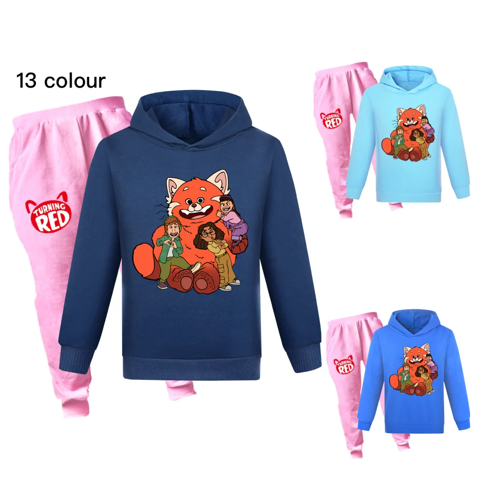 2022 Disney Spring and Autumn Turning Red Cartoon Printing Children's Clothing Boys and Girls Hooded Top Sweater +Sweatpant
2022 Disney Spring and Autumn Turning Red Cartoon Printing Children's Clothing Boys and Girls Hooded Top Sweater +Sweatpant