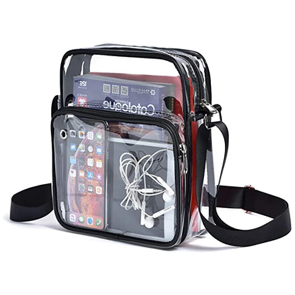 PVC Transparent Crossbody Bags Men Male Sports Shoulder Messenger Bag Fashion Casual Waterproof Korean Style Tote Pouch New
PVC Transparent Crossbody Bags Men Male Sports Shoulder Messenger Bag Fashion Casual Waterproof Korean Style Tote Pouch New