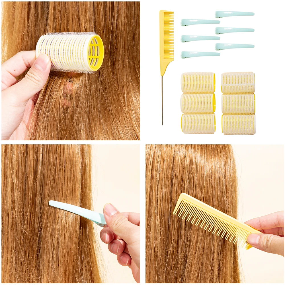 13PCS Hair Curler Clip Self Grip Volume Hair Curler Clip Comb Naturally Fluffy Curly Hair Styling Carrying Home Beauty Tool
13PCS Hair Curler Clip Self Grip Volume Hair Curler Clip Comb Naturally Fluffy Curly Hair Styling Carrying Home Beauty Tool