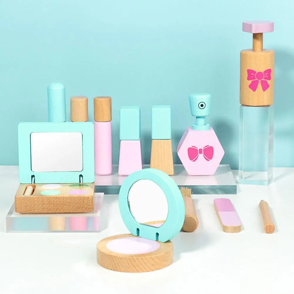 Wooden Simulation Beauty Makeup Toy Girls Cosmetic Kit Pretend Play Fun Children's Birthday Gift Creative Educational 12pcs/Set
Wooden Simulation Beauty Makeup Toy Girls Cosmetic Kit Pretend Play Fun Children's Birthday Gift Creative Educational 12pcs/Set