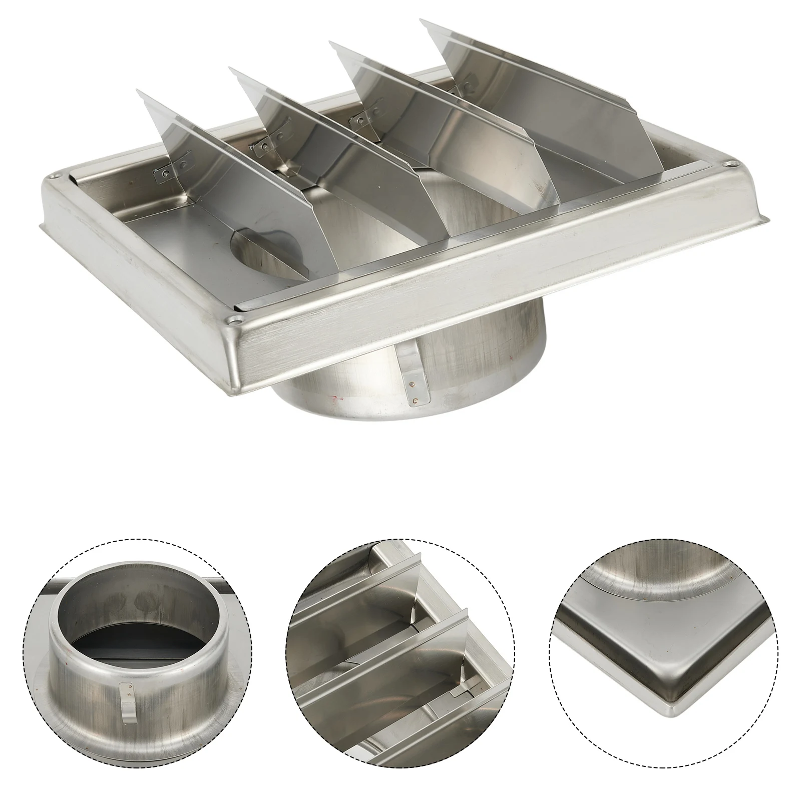 Perfect For Modern Homes Stylish Wall Vent Exhaust Movable Stainless Steel Vent Durable Silver Stainless Steel
Perfect For Modern Homes Stylish Wall Vent Exhaust Movable Stainless Steel Vent Durable Silver Stainless Steel