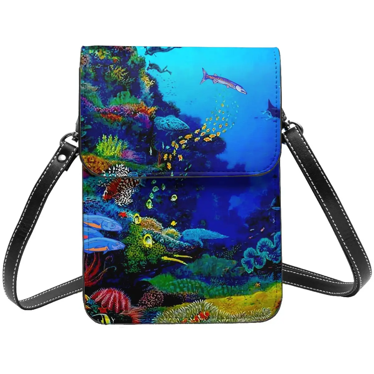 Tropical Marine Shoulder Bag Deep Blue Sea Travel Leather Mobile Phone Bag Female Fashion Stylish Bags
Tropical Marine Shoulder Bag Deep Blue Sea Travel Leather Mobile Phone Bag Female Fashion Stylish Bags