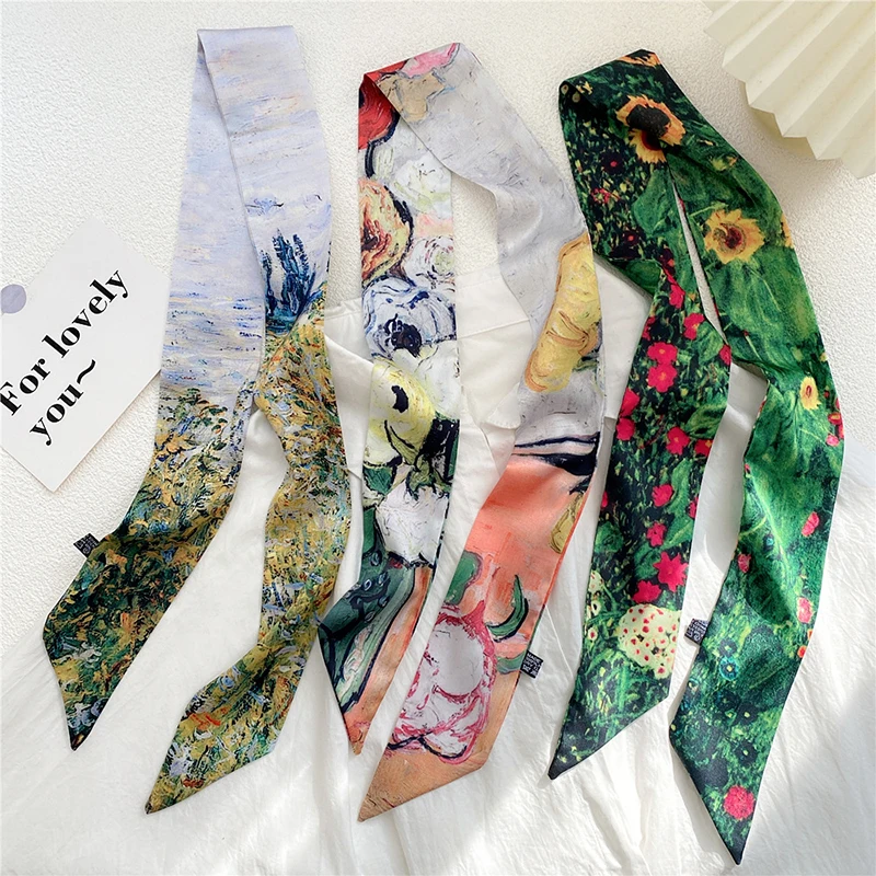 Leopard Flamingo Print Silk Long Scarf Women Luxury Hairband Narrow Scarves Small Neckerchief Summer Headband Ribbons Female
Leopard Flamingo Print Silk Long Scarf Women Luxury Hairband Narrow Scarves Small Neckerchief Summer Headband Ribbons Female