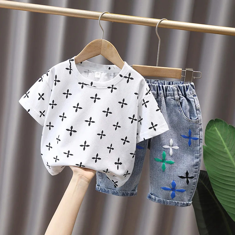 Baby Clothes Suits Causal Baby Girls Boys Clothing Sets Children Suits Clothes 2 Pieces T-shirts Denim Shorts Kids Set 2-11Year
Baby Clothes Suits Causal Baby Girls Boys Clothing Sets Children Suits Clothes 2 Pieces T-shirts Denim Shorts Kids Set 2-11Year