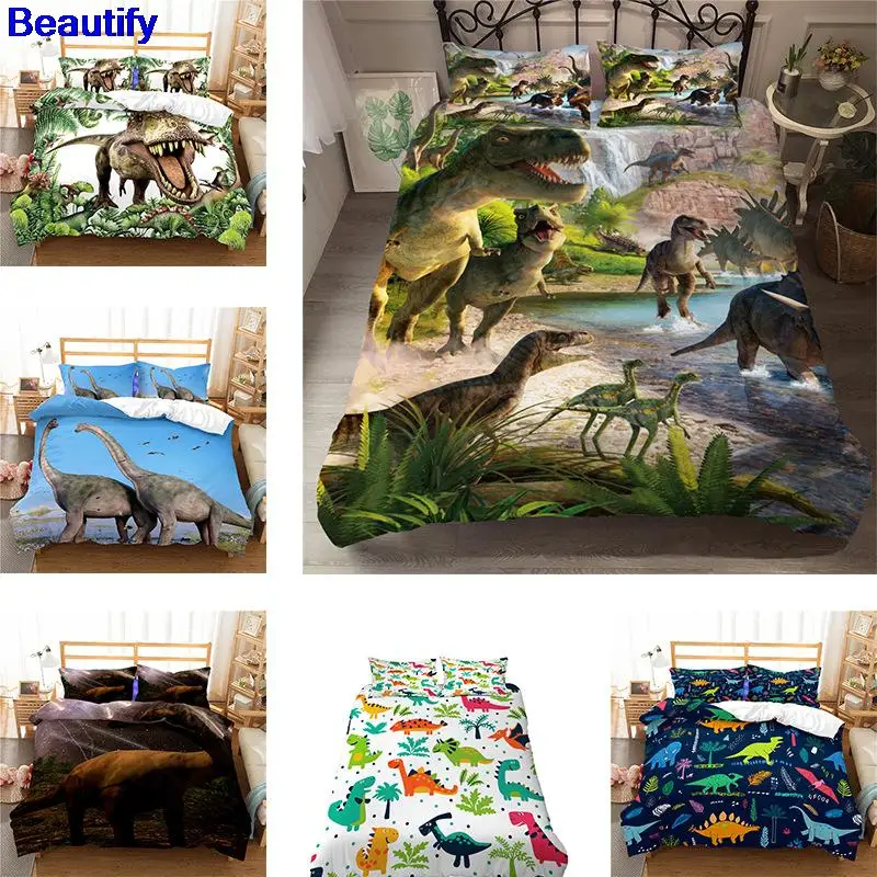 Beautify Dinosaur Bedding Set Single Twin Full Queen King Size Animal Dinosaur Bed Set Aldult Kid Bedroom Duvetcover Sets
Beautify Dinosaur Bedding Set Single Twin Full Queen King Size Animal Dinosaur Bed Set Aldult Kid Bedroom Duvetcover Sets
