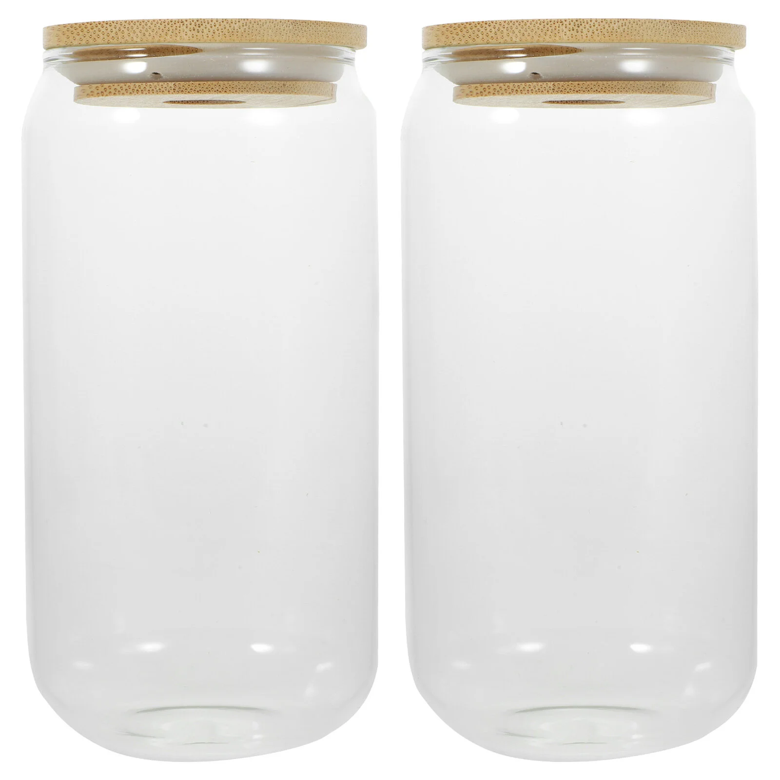 2 Pcs Can Glass Drink Cups Lids Shaped Coffee Drinking Juice Reusable Small Bottles Covered Mason 
2 Pcs Can Glass Drink Cups Lids Shaped Coffee Drinking Juice Reusable Small Bottles Covered Mason