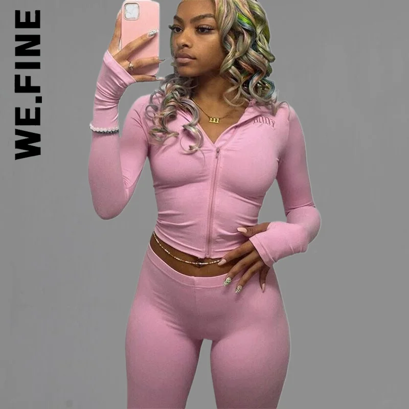 We.Fine Women Set Fashion Hoodies Sweatshirt Joggers Sport Pant Elegant 2 Piece Set Chic Party Female Women's Warm Suit
We.Fine Women Set Fashion Hoodies Sweatshirt Joggers Sport Pant Elegant 2 Piece Set Chic Party Female Women's Warm Suit