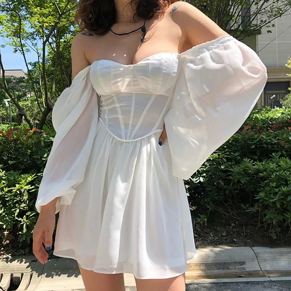 Office Lady A-Line Mini Dress 2022 Princess Dress Solid Color Lantern Sleeve Square Neck High Waist A-Line Mini Dress Female
Office Lady A-Line Mini Dress 2022 Princess Dress Solid Color Lantern Sleeve Square Neck High Waist A-Line Mini Dress Female