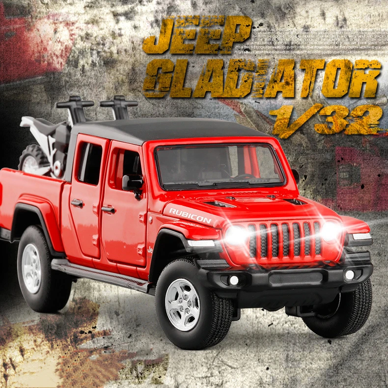 Модель автомобиля Jeeps Wrangler из металлического сплава, 1:32
Модель автомобиля Jeeps Wrangler из металлического сплава, 1:32