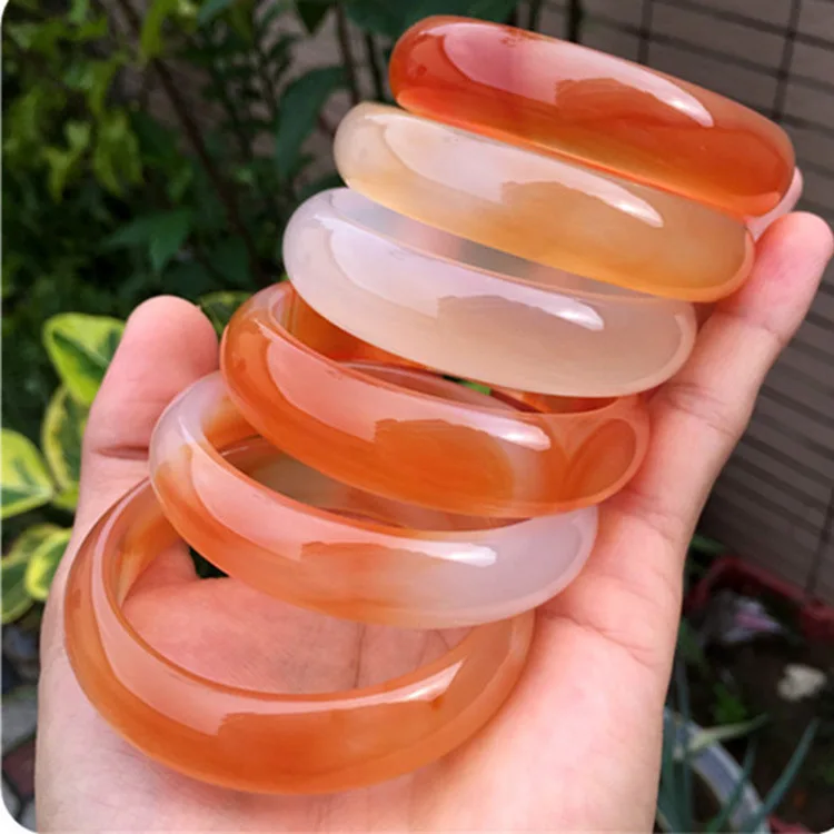Jade Bangles High Quality Natural Red Agate Bangles Grade Natural Stone Flat Bracelet Jewelry Lucky Amulet Gifts For Women Men 
Jade Bangles High Quality Natural Red Agate Bangles Grade Natural Stone Flat Bracelet Jewelry Lucky Amulet Gifts For Women Men