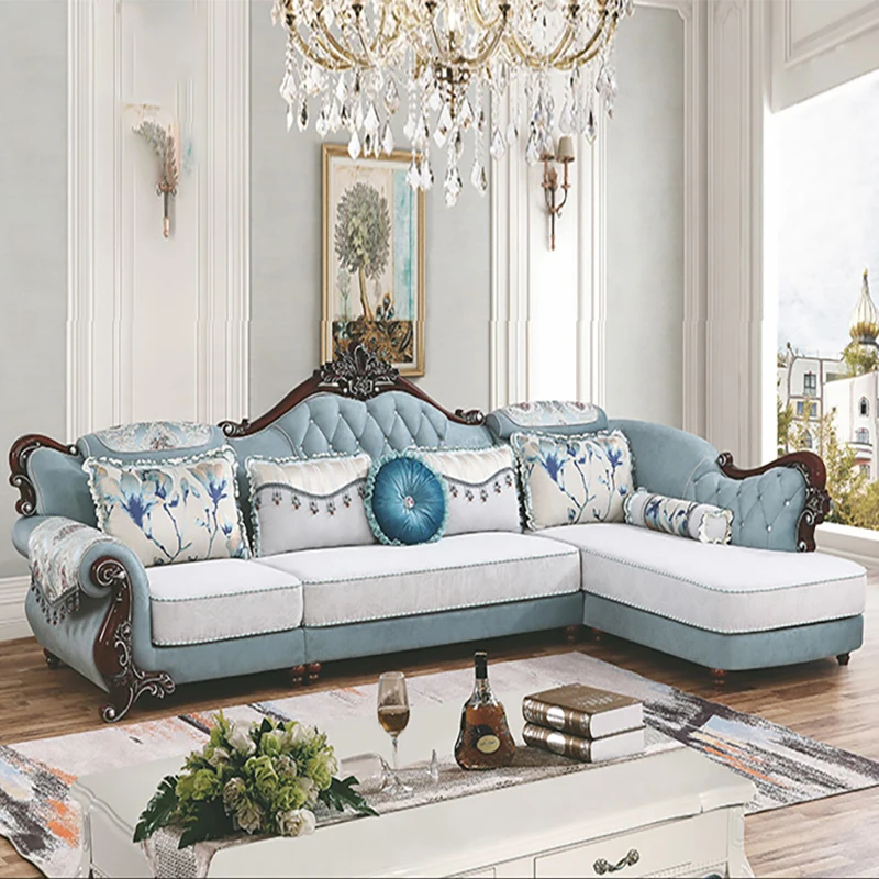 New European Sofa Combination Living Room Small Family Light Luxury Wash Free Technology Cloth Carved Imperial
New European Sofa Combination Living Room Small Family Light Luxury Wash Free Technology Cloth Carved Imperial