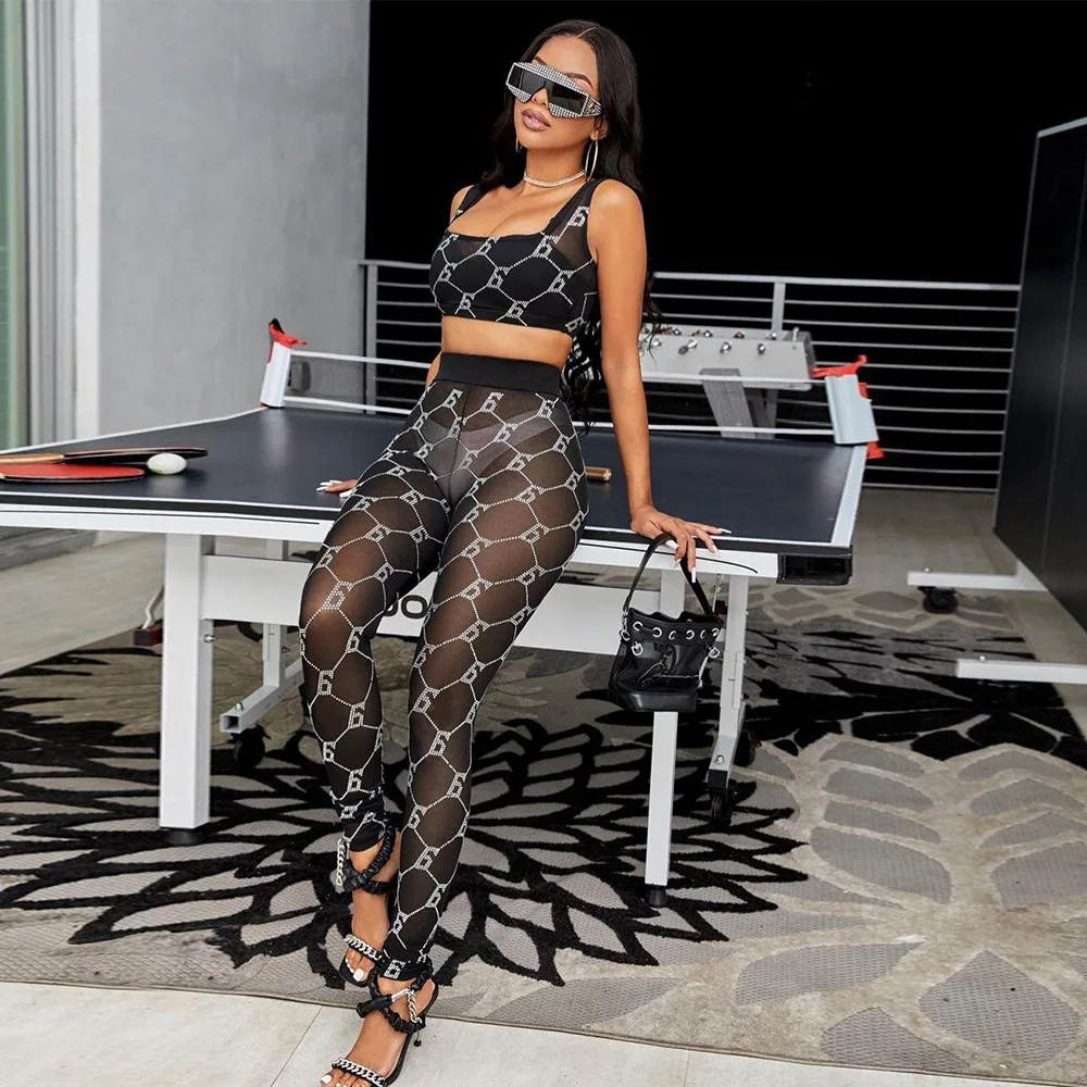 37SS10152 Spring and Winter Women Casual Fashion Sexy Mesh Print Two-piece Nightclub Hot
37SS10152 Spring and Winter Women Casual Fashion Sexy Mesh Print Two-piece Nightclub Hot