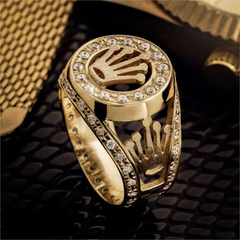 Trendy Gold Color Zircon Crown Ring For Men Luxury Party Wdiing Male Ring Jewelry Accessories Size 6-13
Trendy Gold Color Zircon Crown Ring For Men Luxury Party Wdiing Male Ring Jewelry Accessories Size 6-13