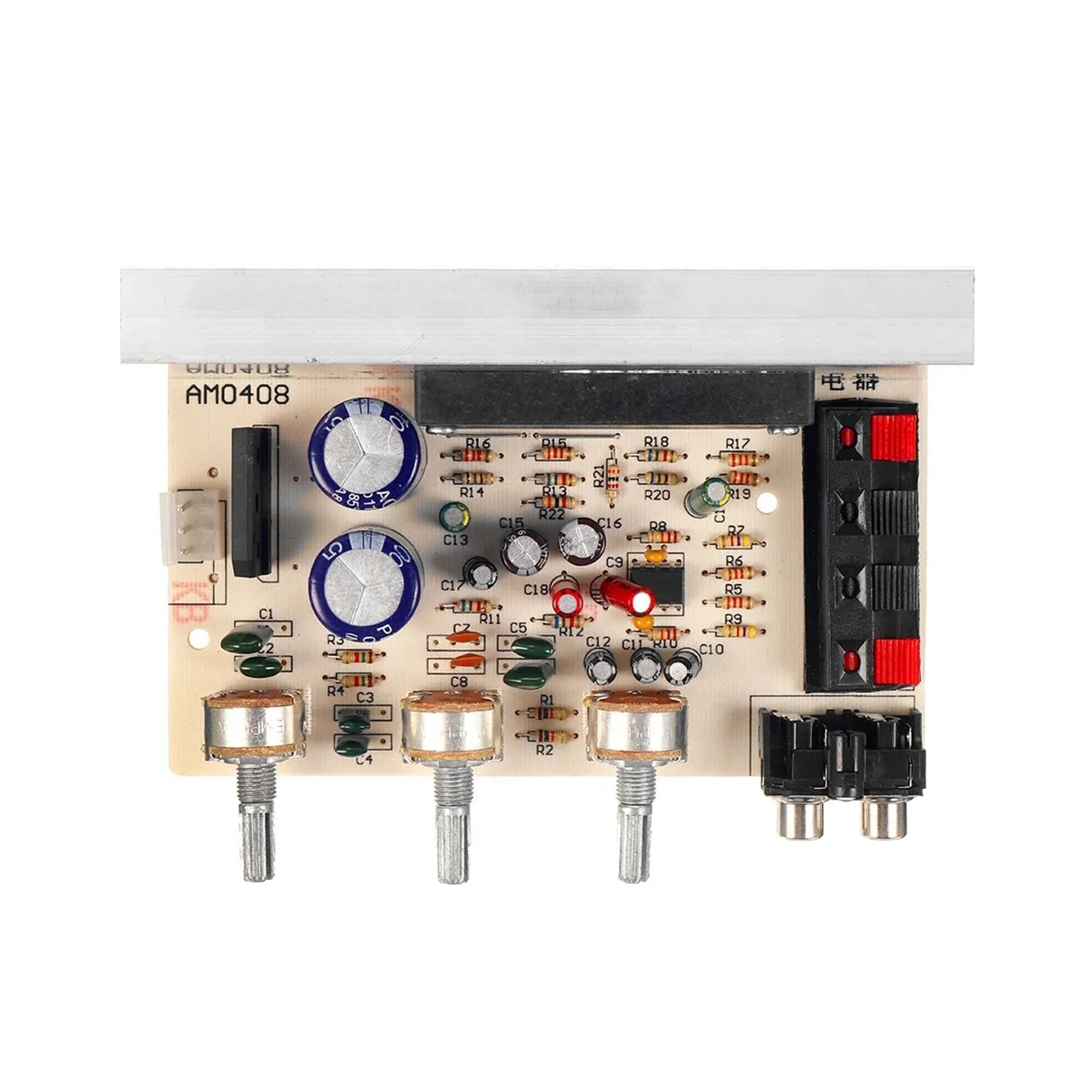 

DX-0408 STK Amplifier Board 50Wx2 Dual Channel Amplifier Board AC Dual 15V-18V DIY Amplifier