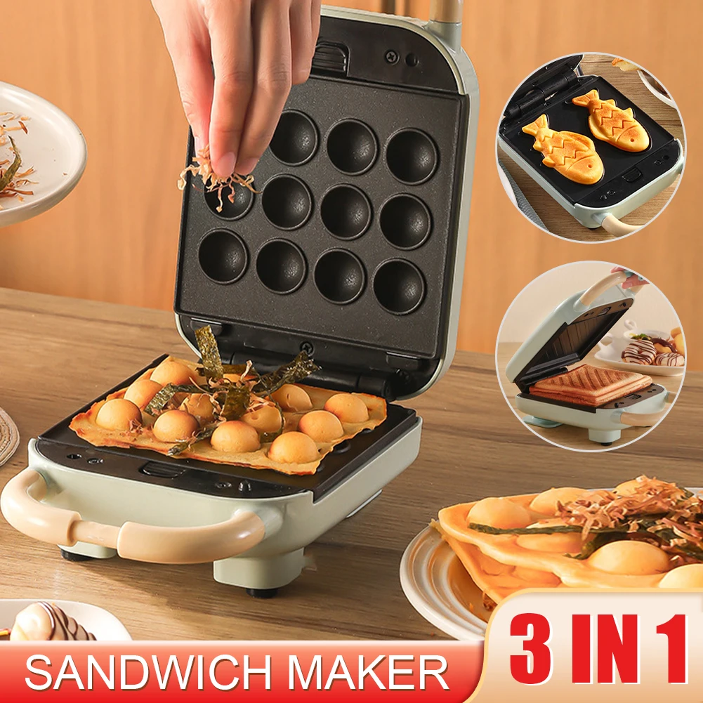 220V 650W Mini Electric Sandwich Maker 220V 4-In-1 Breakfast Making Machine Non-Stick Interchangeable Grill Toast Waffle
220V 650W Mini Electric Sandwich Maker 220V 4-In-1 Breakfast Making Machine Non-Stick Interchangeable Grill Toast Waffle
