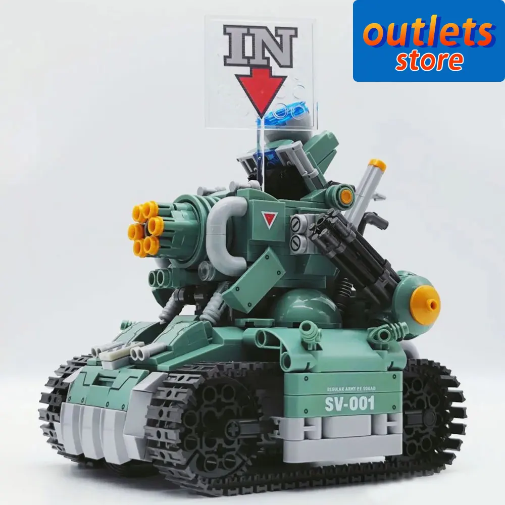 JIESTAR 37002 High Tech SV001 Chariot Tank with Motor Metaled Slug Moc Bricks Technical Model Buliding Blocks Boys Toys 725PCS
JIESTAR 37002 High Tech SV001 Chariot Tank with Motor Metaled Slug Moc Bricks Technical Model Buliding Blocks Boys Toys 725PCS
