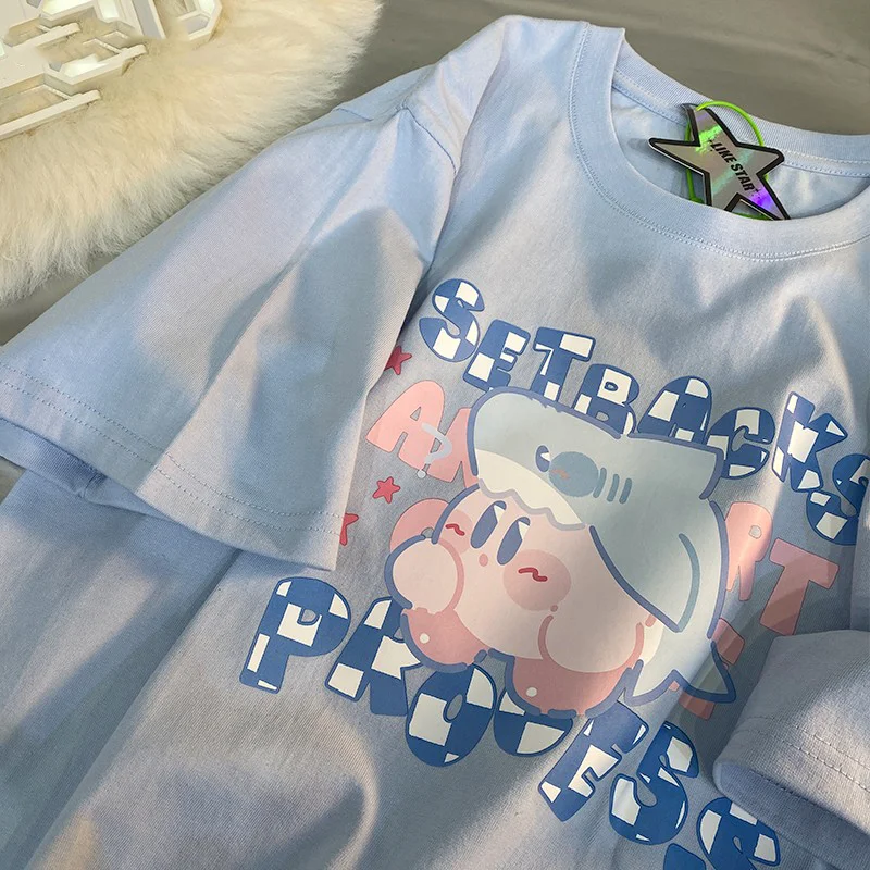 Cartoon Printed Tshirt Women Summer Aesthetic T Shirt Cotton Oversized Tee Sweet Cute Loose Short Sleeve Top Girl Teens
Cartoon Printed Tshirt Women Summer Aesthetic T Shirt Cotton Oversized Tee Sweet Cute Loose Short Sleeve Top Girl Teens