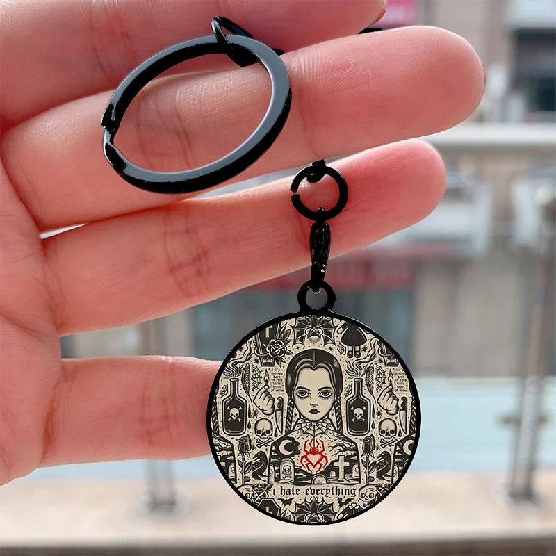 Fashion Wednesday Addams Cool Key Tag Motorcycles Cars Backpack Chaveiro Keychain For Friends Key Ring Gifts Accessories
Fashion Wednesday Addams Cool Key Tag Motorcycles Cars Backpack Chaveiro Keychain For Friends Key Ring Gifts Accessories