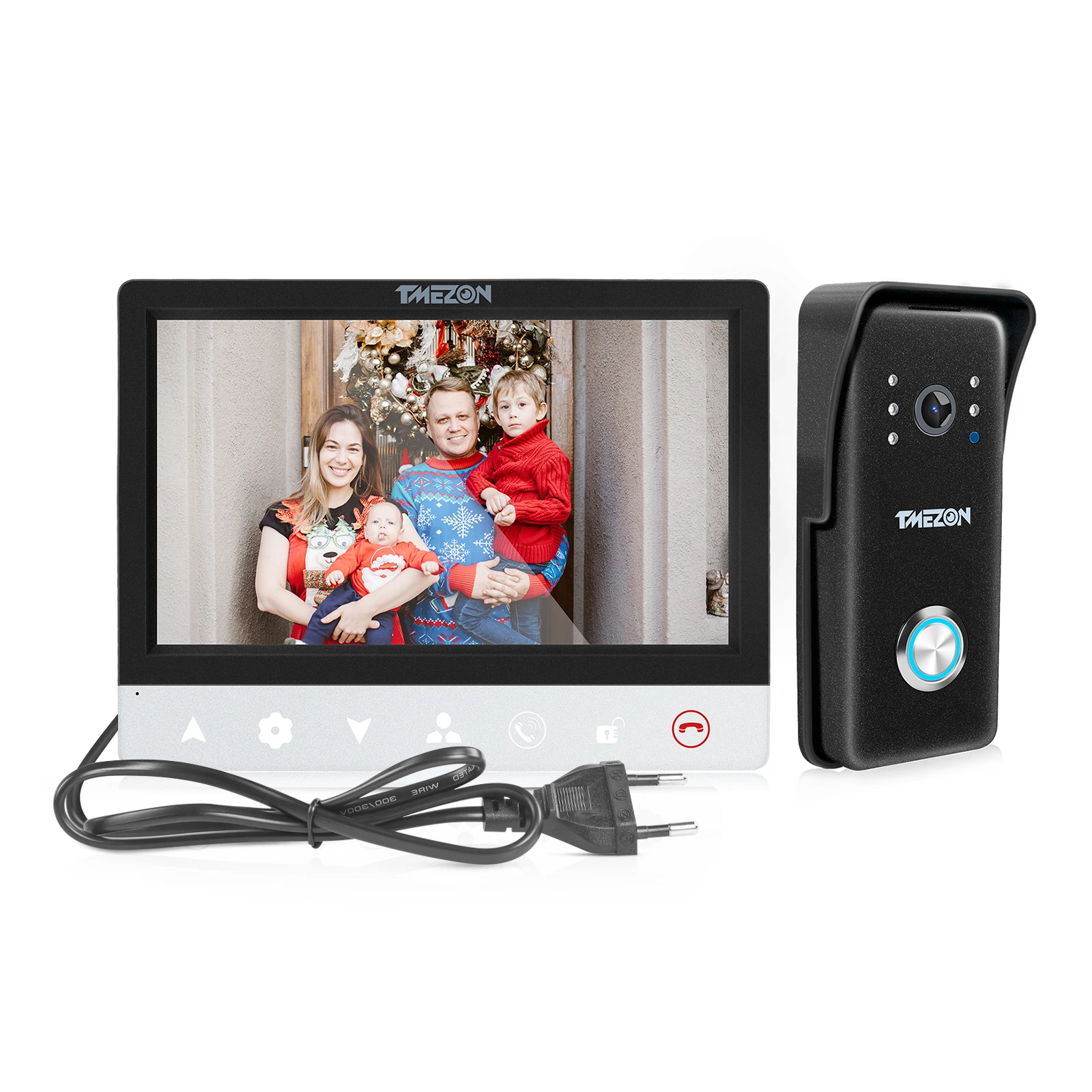 TMEZON 7 Inch TFT Wired Video Intercom System with 1x 1000TVL Camera,Support Recording / Snapshot/Only1 MONITOR Built-in Power
TMEZON 7 Inch TFT Wired Video Intercom System with 1x 1000TVL Camera,Support Recording / Snapshot/Only1 MONITOR Built-in Power