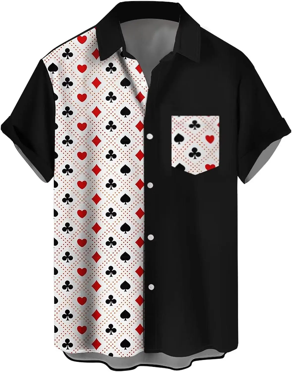 Summer Fashion Poker Floral Print Hawaiian Men's Shirt Patchwork Beach Flower Short Sleeve Street Men's Shirt
Summer Fashion Poker Floral Print Hawaiian Men's Shirt Patchwork Beach Flower Short Sleeve Street Men's Shirt