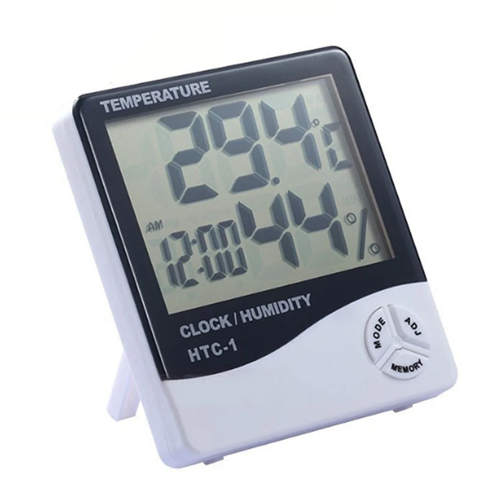 LCD Digital Thermometer Hygrometer Indoor Weather Station For Home Room Temperature Humidity Meter Sensor Gauge With Clock
LCD Digital Thermometer Hygrometer Indoor Weather Station For Home Room Temperature Humidity Meter Sensor Gauge With Clock