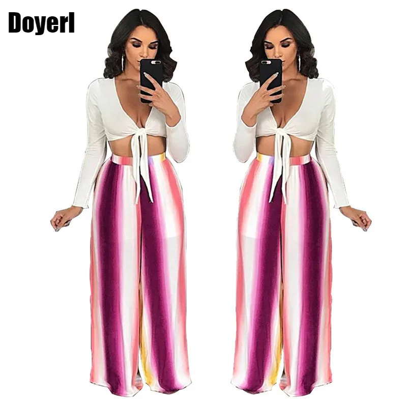 Брюки женские с широкими штанинами и яркими полосками, повседневные пляжные свободные Стрейчевые брюки-Палаццо с завышенной талией в богем... 
Брюки женские с широкими штанинами и яркими полосками, повседневные пляжные свободные Стрейчевые брюки-Палаццо с завышенной талией в богем...