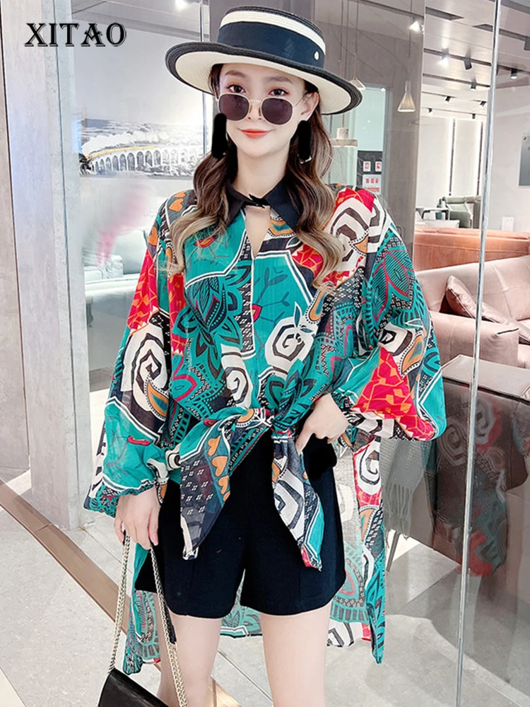 XITAO Jacquard Chiffon Shirt Woman Korea 2023 Summer New Personality Fashion Loose Turn-down Collar Full Sleeve Shirt WLD16037
XITAO Jacquard Chiffon Shirt Woman Korea 2023 Summer New Personality Fashion Loose Turn-down Collar Full Sleeve Shirt WLD16037