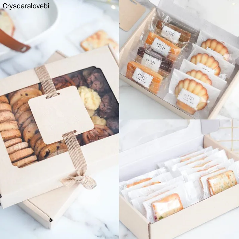 Kraft Paper Candy Box Favor Gift Box PVC Clear Window Cookies Treats Boxes Christmas New Year Wedding Party Decoration
Kraft Paper Candy Box Favor Gift Box PVC Clear Window Cookies Treats Boxes Christmas New Year Wedding Party Decoration