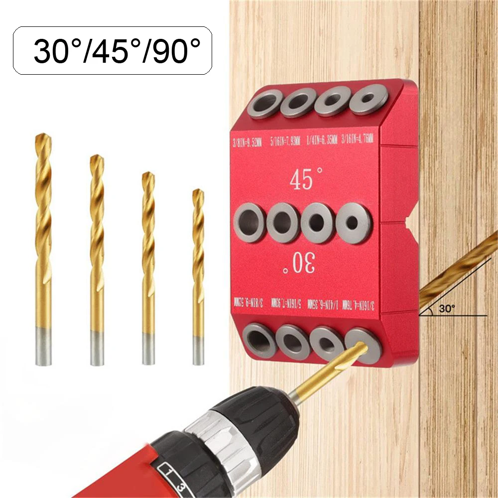 30/45/90 Degree Angle Oblique Pocket Hole Jig British Drill Guide Dowel Jig Kit Wood Drill Locator Inclined Hole Plug Jig
30/45/90 Degree Angle Oblique Pocket Hole Jig British Drill Guide Dowel Jig Kit Wood Drill Locator Inclined Hole Plug Jig