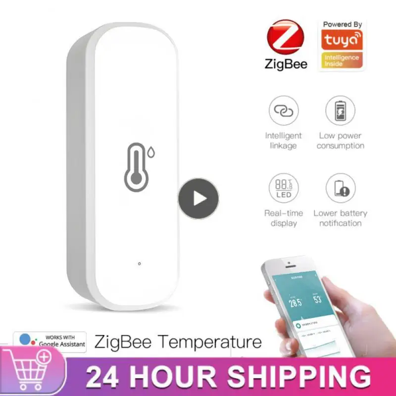Temperature And Humidity Sensor Voice Control Mutifunctional Temperature Humidity Sensor Remote Monitor Smart Life / Tuya App
Temperature And Humidity Sensor Voice Control Mutifunctional Temperature Humidity Sensor Remote Monitor Smart Life / Tuya App