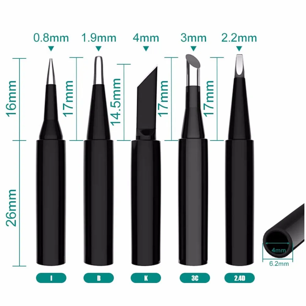 Metal Soldering Iron Tips Soldering Iron Tip Soldering Station 900M-T-3C 900M-T-B 900M-T-I 900M-T-K For Hakko 936
Metal Soldering Iron Tips Soldering Iron Tip Soldering Station 900M-T-3C 900M-T-B 900M-T-I 900M-T-K For Hakko 936